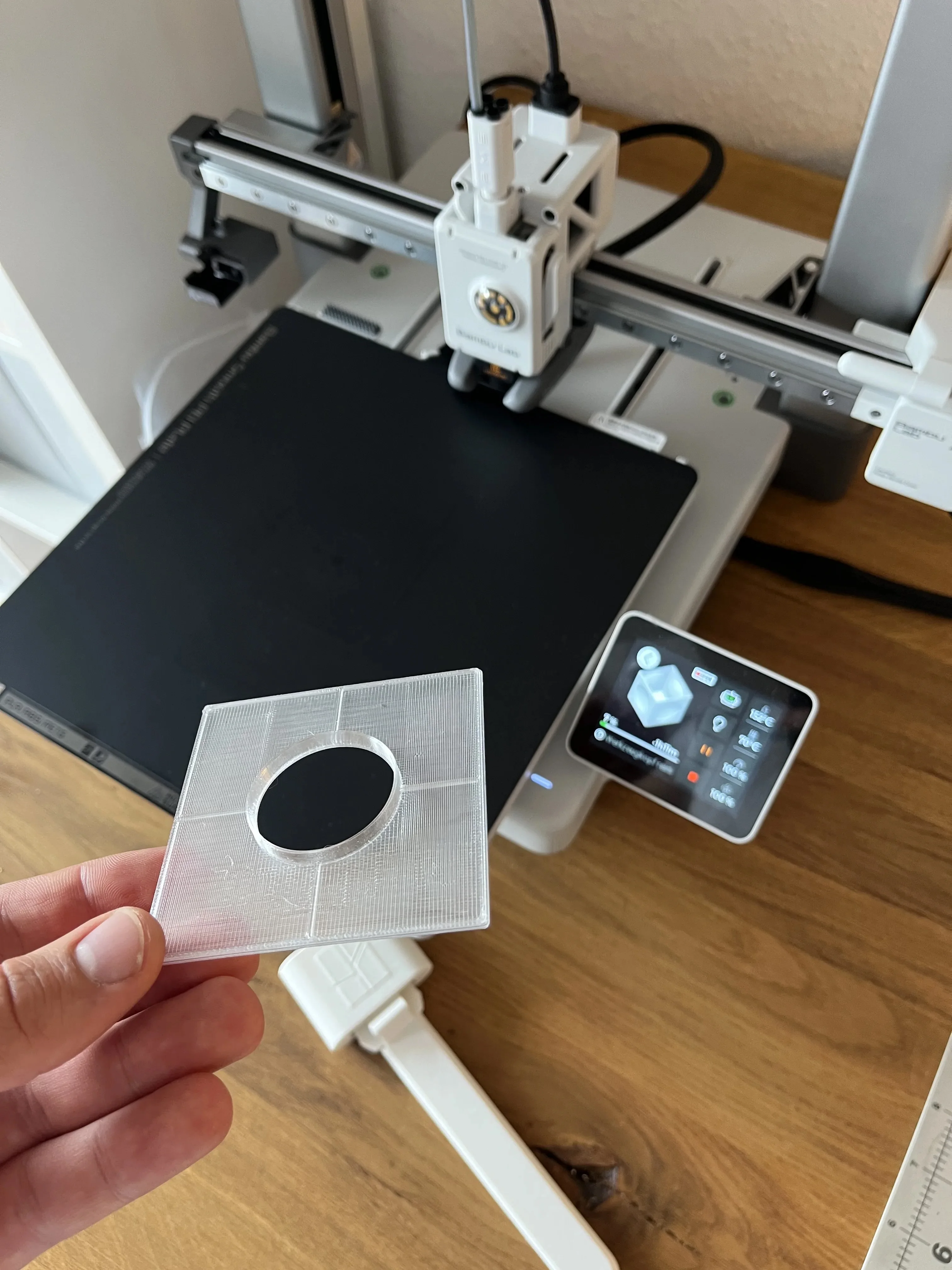 3D-gedruckte Einzelteile für die Kumo-Leuchte