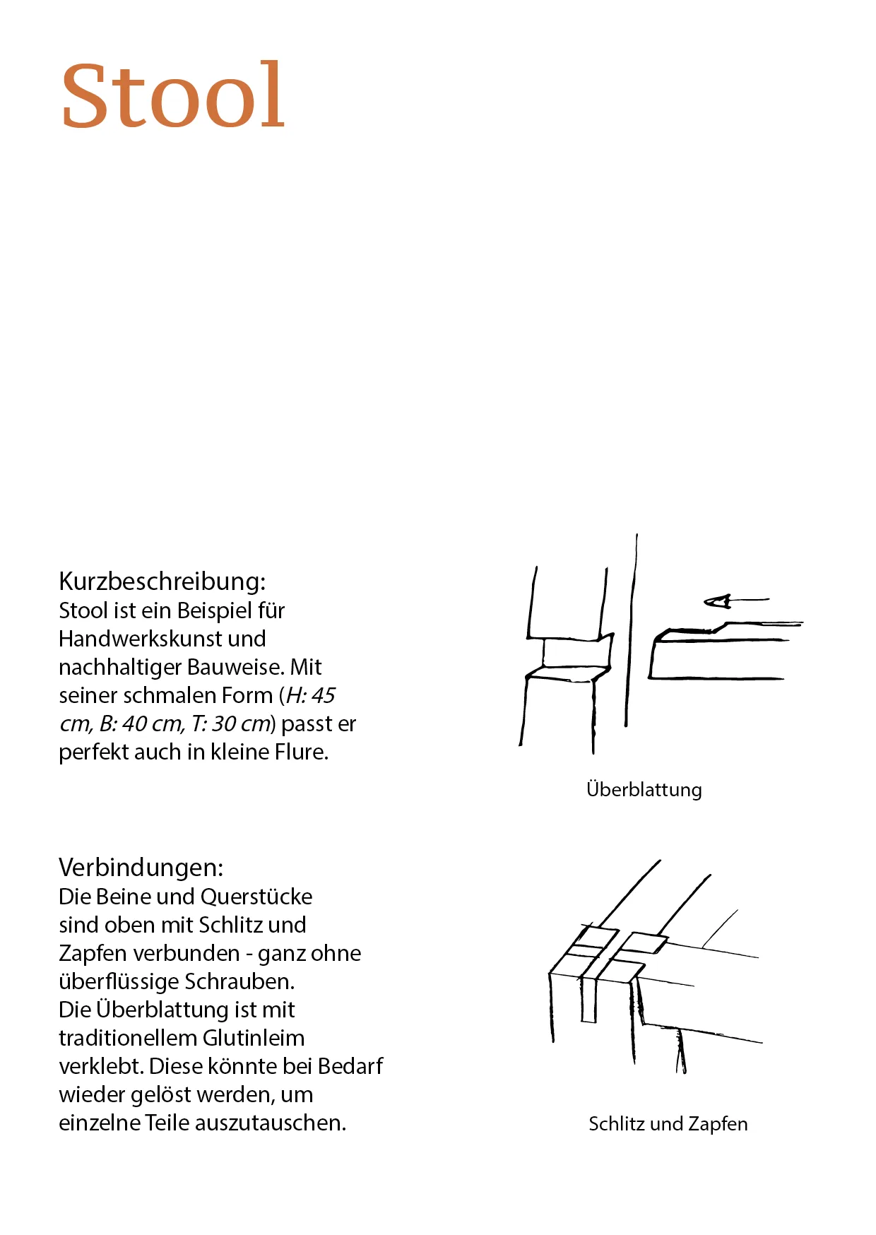 Rückseite der Produktkarte mit Beschreibung und Verbindungsskizzen