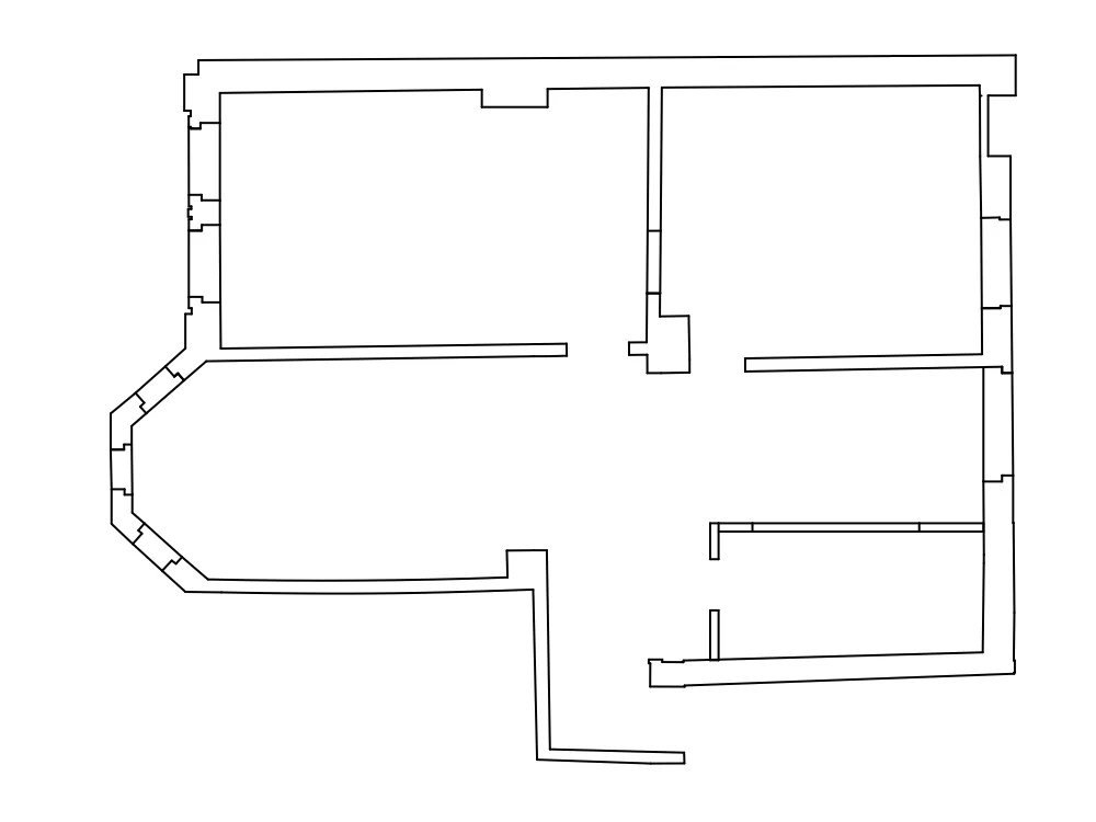 Neu entwickelter offener Grundriss
